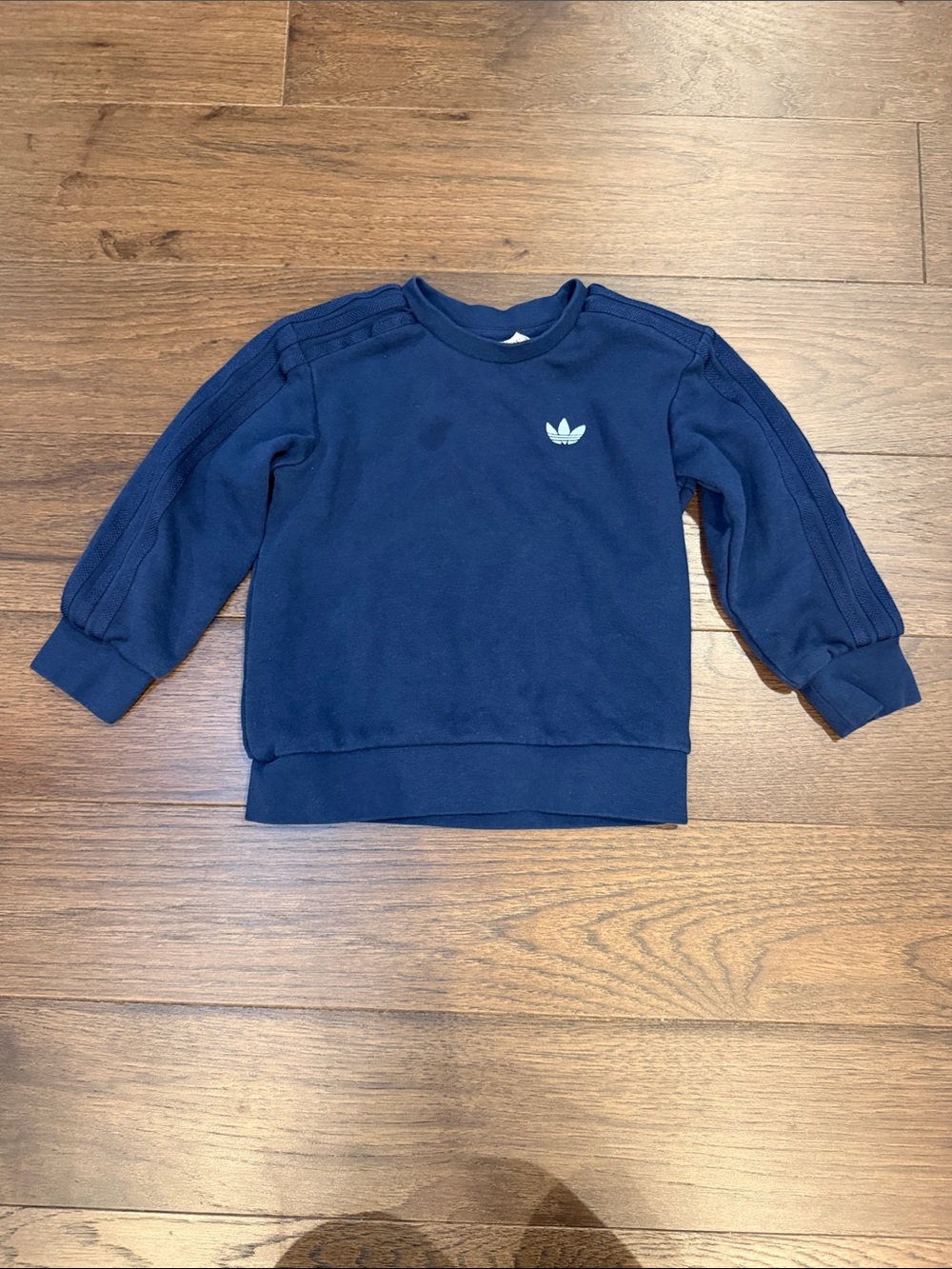 adidas Toddler Boys Navy Blue Crew Sweatshirt Size 2T - C39-317